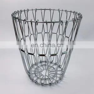 Wholesale Metal Wire Basket Home Decoration Kitchen Chicken Egg Snack Storage Basket Bathroom thumbnail-3
