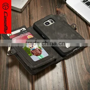 Slim Genuine Leather Wallet s7 Case Leather With Back Card Slot thumbnail-4