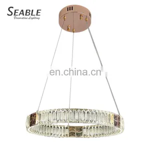 Modern Style Residential Decoration Living Room Dining Room Luxury LED Crystal Pendant Lamp thumbnail-3