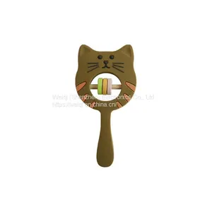 Silicone Teether Cat Rattle Hanging Toy thumbnail-5