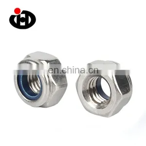 Factory Supply JINGHONG DIN985 Galvanized Self-locking Nylon Lock Hex Nut thumbnail-1