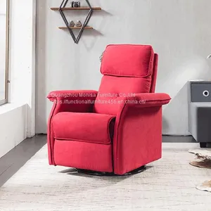 Multifunctional Capsule Sofa Manual Electric Function Can Lie Living Room Nordic Style Fabric Single Seat Sofa thumbnail-2