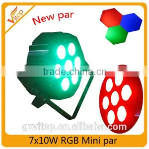 2016 Cheap Mini LED Par Light RGB 3in1 7x9W LED Flat Light thumbnail-1