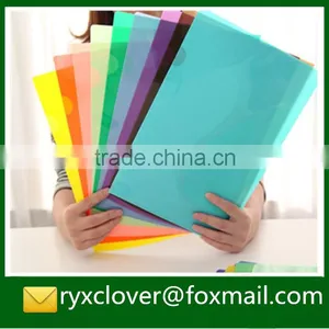 Promotional Gifts PP Plastic Colorful File Folder/A4 Size L Shape Folder thumbnail-1