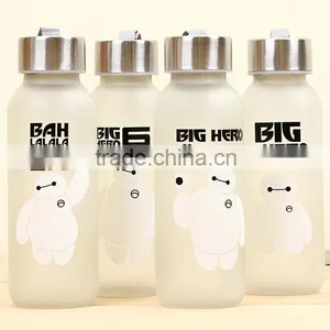 300ml Frosted Glass Water Bottle thumbnail-1
