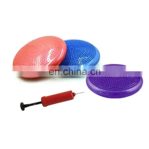 10Color 33cm Inflatable Yoga Massage Ball Pad Fitness Wobble Balance Cushion Mat thumbnail-4