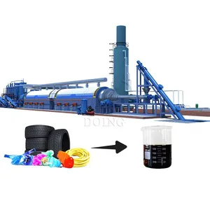 BIG Processing Capacity Fully Automatic Waste Tire Plastic Pyrolysis Machine Waste Tyre Recycling Plant thumbnail-2