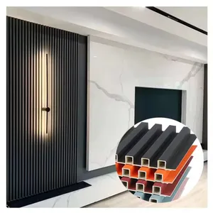 Fluted Panels Interior Wall Decoration Wpc Wall Board Wood Panel Interior Wall Cladding thumbnail-1
