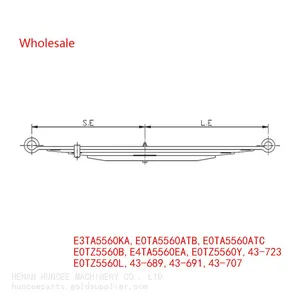E3TA5560KA, E0TA5560ATB, E0TA5560ATC, E0TZ5560B, E4TA5560EA, E0TZ5560Y, E0TZ5560L, 43-689, 43-691, 43-707, 43-723 Medium Duty Vehicle Rear Wheel Spring Arm Wholesale For Ford thumbnail-2