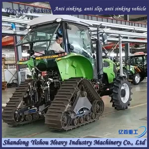 Rubber Tracked Chassis Tractor Modified for Deep Plowing Operation With High Power thumbnail-1