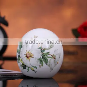 Originality Ceramic Rose Flower Ashtray Porcelain Keep Out the Wind Smoking Set thumbnail-2