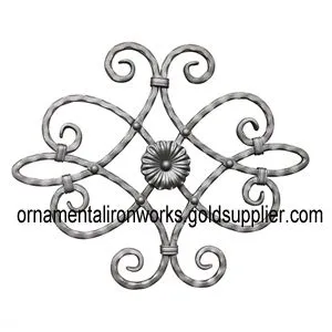 Wrought Iron Roses Luxury Decorative Steel for Metal Stair thumbnail-1