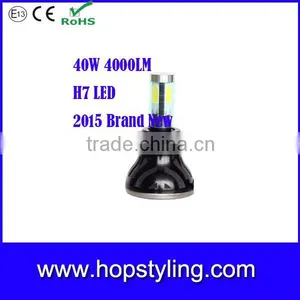 China Supplier 40W 4000 LM LED Headlight 4 Sides COB Led Chips Auto LED Headlight Auto Light thumbnail-1