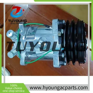 ISUZU NPR Vehicle Air Conditioner Compressor for Sanden SD5H14 508 24V 2PK thumbnail-1