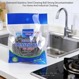 Factory Thickened Steel Wire Ball Ss410 Large Scourer Ball Wear-Resistant & Not Easy to Deform thumbnail-1