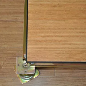 Wood Grain Pvc Anti-static Floor, Edged All-steel With Cement Filling, 600*600*35, Raised Floor for Computer Rooms thumbnail-1