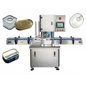 Can Sealing Machine Semi-automatic Food and Beverage Can Sealing Machine Soy Milk Powder Can Packaging Machine thumbnail-2