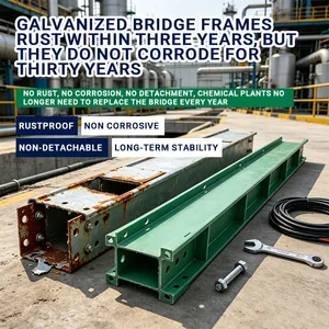 Closed Waterproof FRP Trough Cable Tray Dustproof Fiberglass Tray for Tunnel Underground Project thumbnail-1