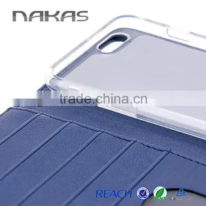 Case For Samsung Galaxy S6, China Supplier Wallet Design Cover PU Leather Mobile Phone Case For Iphone 6, 6 Plus thumbnail-4