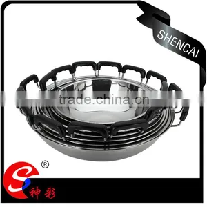 New Design Stainless Steel Frying Pan/ Balti Dish Cooking/ Kitchen Tool Set thumbnail-4