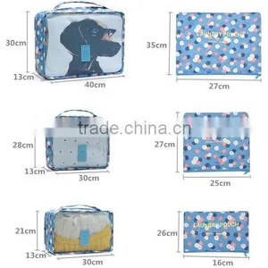 6PCS/Set High Quality Mesh Bag Travel Bags Women thumbnail-2
