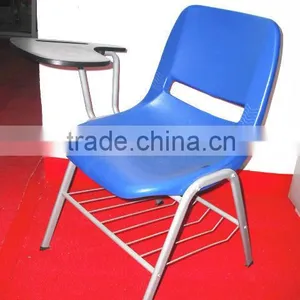 Plastic Writing Chair,School Student Chair With Tablet & Book Basket PA-03 thumbnail-1