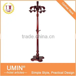 Hotel Wood Material Coat Tree thumbnail-1