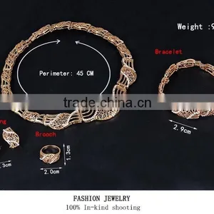 2016,Direct Wholesale Costume Jewelry China Good Pakistani Gold Jewelry Sets thumbnail-4