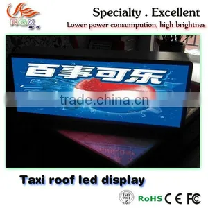 RGX-12 High Resolution Full Color P5 Outdoor Taxi Top Led Display thumbnail-1