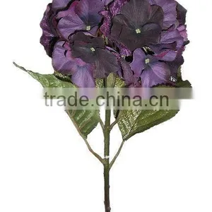 Artificial Christmas Flower of 43cm Hydrangea With 4 Leafs thumbnail-1