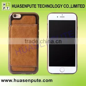 Phone Back Cover Leather Wallet Case For IPhone 6 With Card Slot thumbnail-2