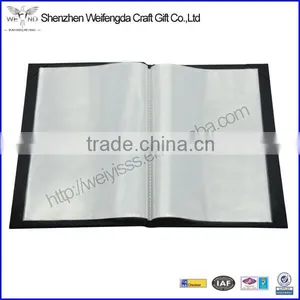 Unique Fashion A4 PU Leather Menu Cover With PP Pages thumbnail-1