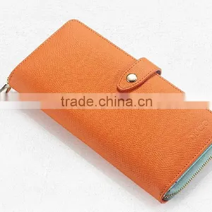 2015 New Design Promotion Pretty Leather Zipper Women Wallets With Card Slots Quality Choice thumbnail-2