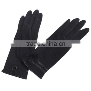 Rabbit Fur Decorate Gloves thumbnail-3