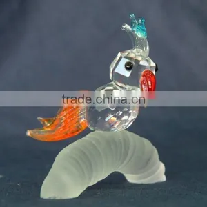 Crystal Animal Crystal Parrot on Branch thumbnail-1