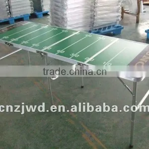 8ft Rectangle Plastic Beer Pong Table Folding Table thumbnail-1