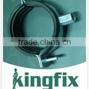 Pipe Clamp With M8+10 Complex Nut and Rubber thumbnail-1
