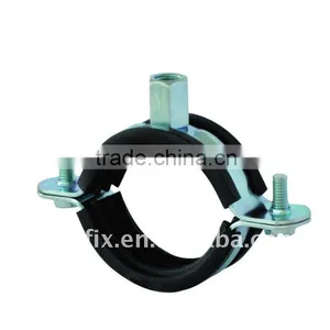 Steel Pipe Clamp With Rubber thumbnail-1