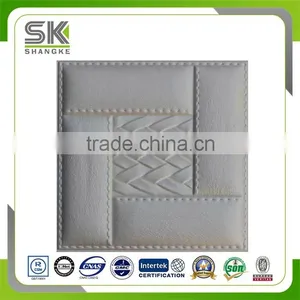 Eco Friendly PU Leather Material Interior Decorative Wall Panel thumbnail-3
