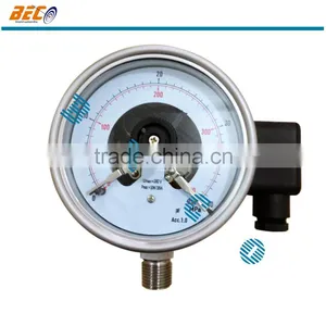 Good Price of Electric Three Contact Bourdon Pressure Gauge Manometer thumbnail-2