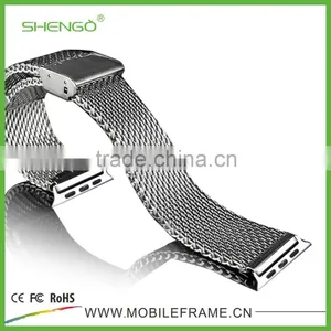 Shengo High Quality Genuine Stainless Steel Watch Strap For Apple Watch With Band Adapter 38mm 42mm thumbnail-5