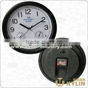 Plastic Clock With Hygrothermograph thumbnail-1