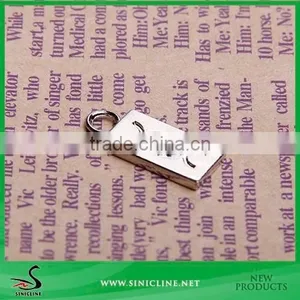 Sinicline New Silver Brand Logo Metal Tag for Bag thumbnail-1