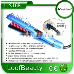 Top Quality Best Price Hot Selling Hair Straightener Hair Flat Iron With Infrared & Negative Iron Function thumbnail-2
