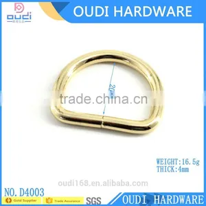 Factory Wholesale Ladies Fashion Handbag Accessories Metal Light Gold D-ring thumbnail-3