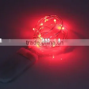 Battery Operated Mini LED Fairy Light Copper String Wire Red thumbnail-1