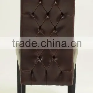 Special Back Design High Leather Chairs Dining Room Furniture/leather Restaurant Chair (KY-3216) thumbnail-2