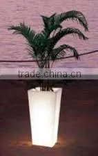 GR1390 Tall Square Led Illuminated Plastic Flower Pot,garden Planter, Garden Pot thumbnail-1