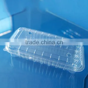 Disposable Rectangle Plastic Clear Fruit Containers With Lids thumbnail-3