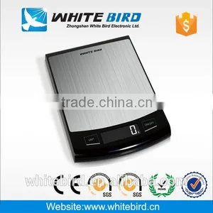 5kg/1g Brushed Stainless Steel Platform Electronic Digital Kitchen Scale thumbnail-1